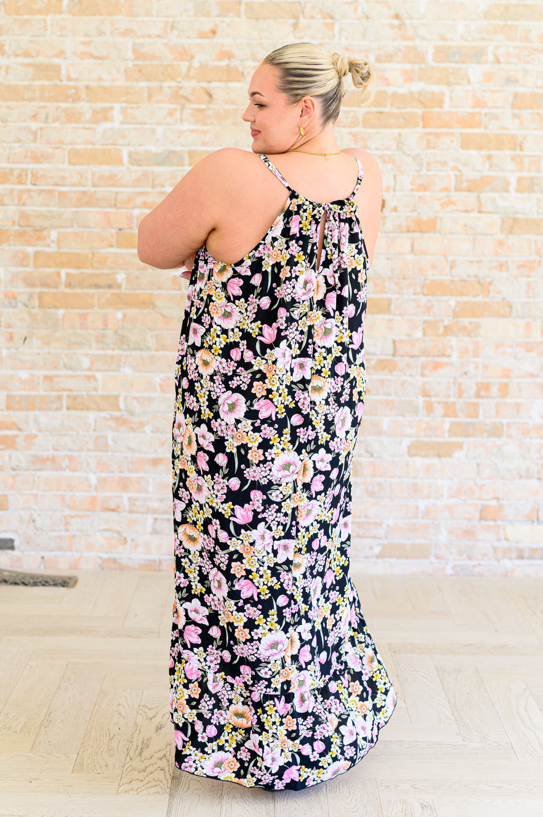 Sunny Side of Life Halter Top Dress at Curbside Boutique