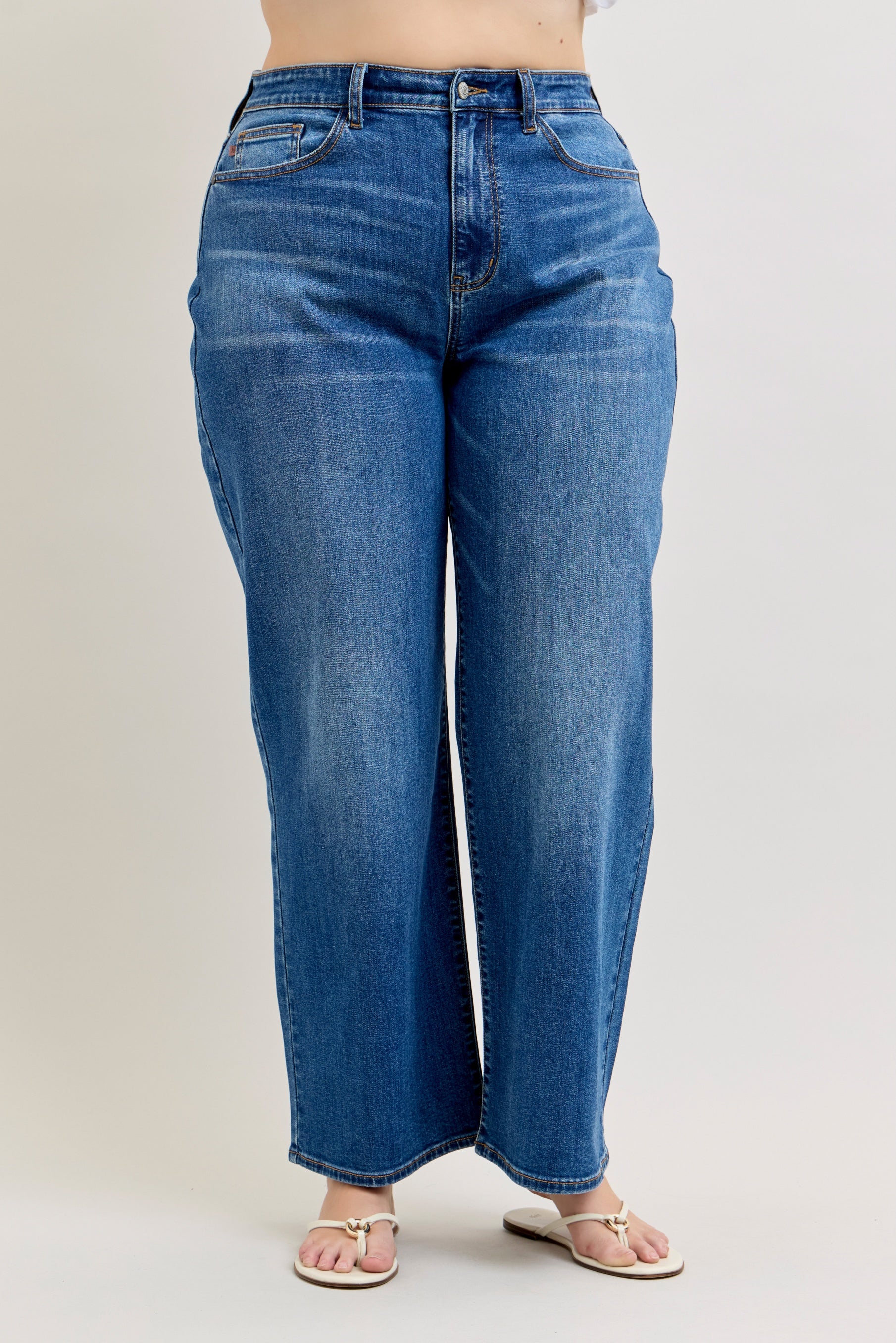 Marie High Waist Wilhelmina Baggy Jeans at Curbside Boutique