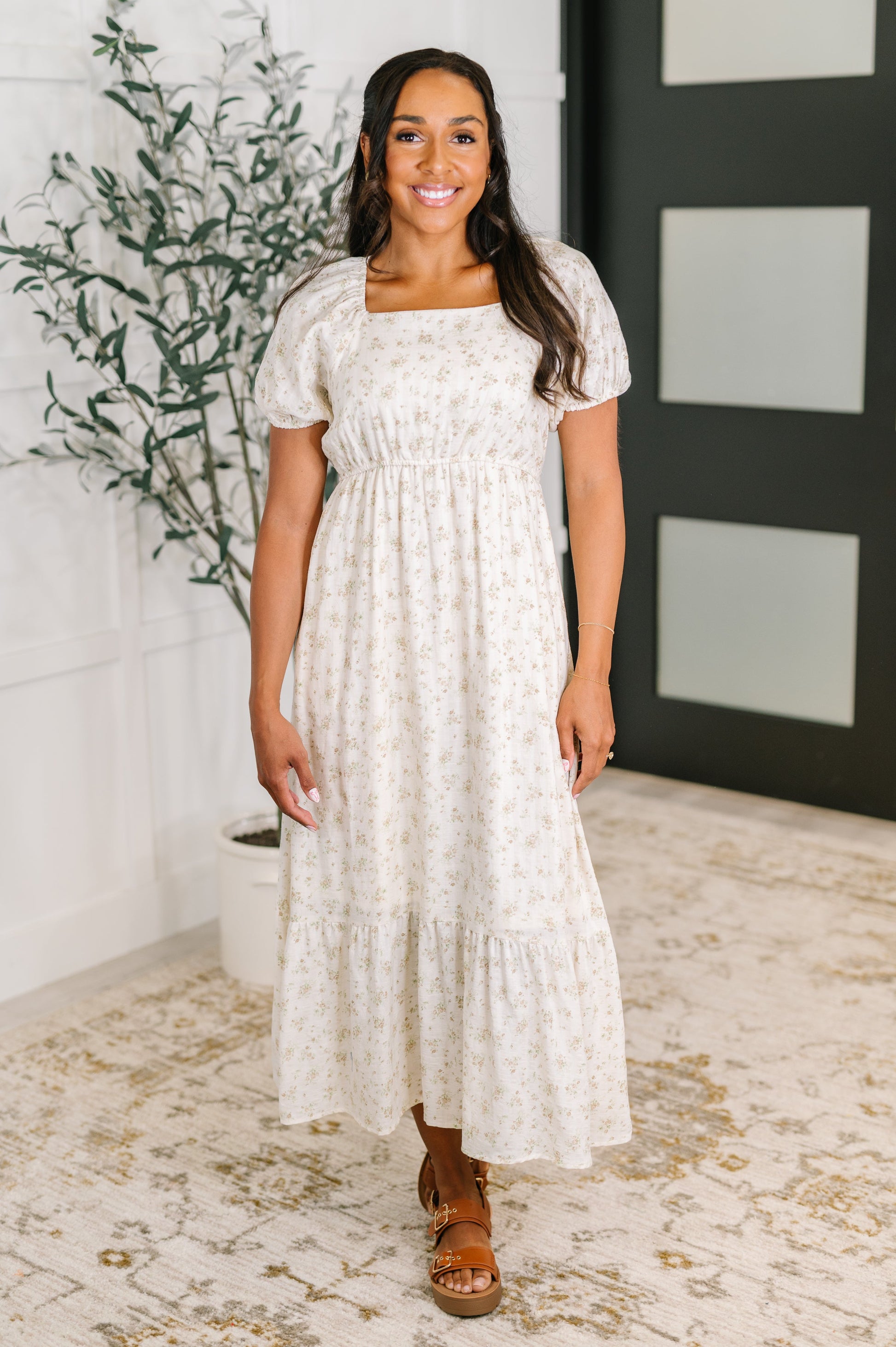 Angelcore Square Neck Dress at Curbside Boutique