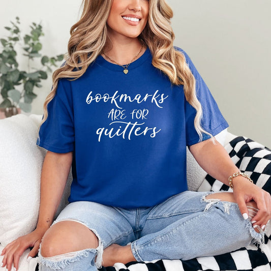 Bookmarks Are For Quitters Graphic Tee at Curbside Boutique