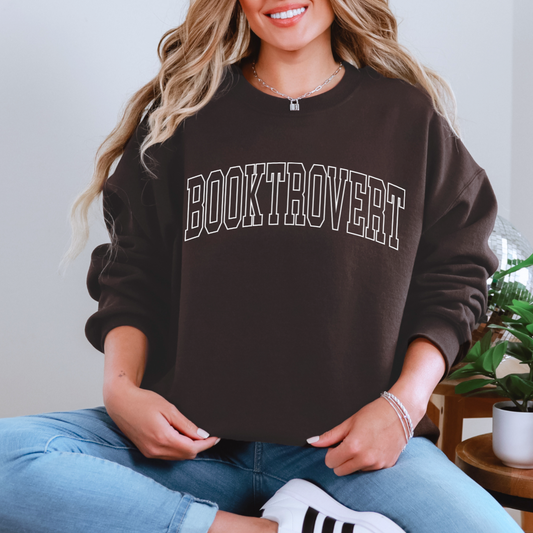 Booktrovert Graphic Sweatshirt at Curbside Boutique
