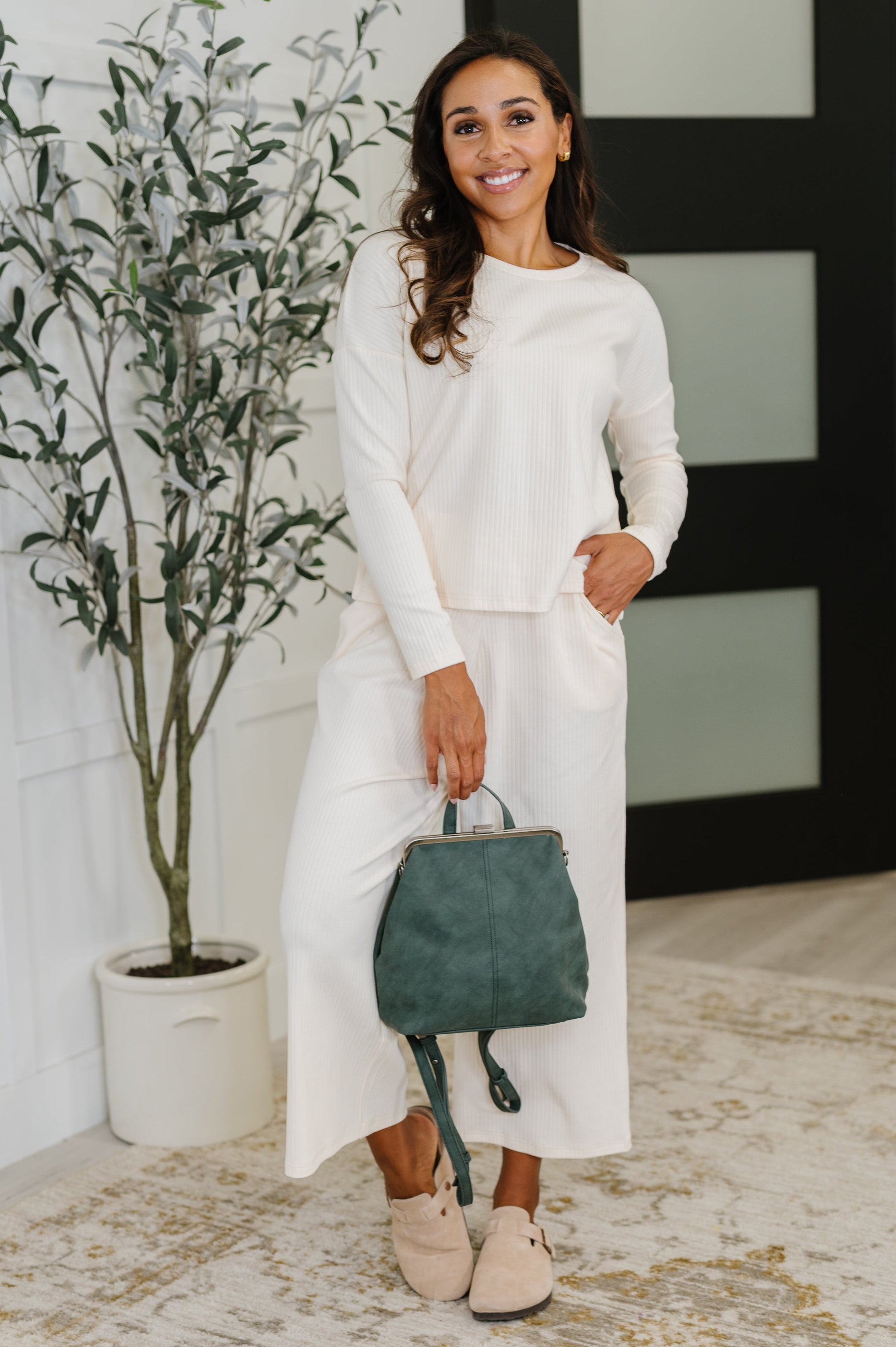 Bridget Backpack in Peacock at Curbside Boutique