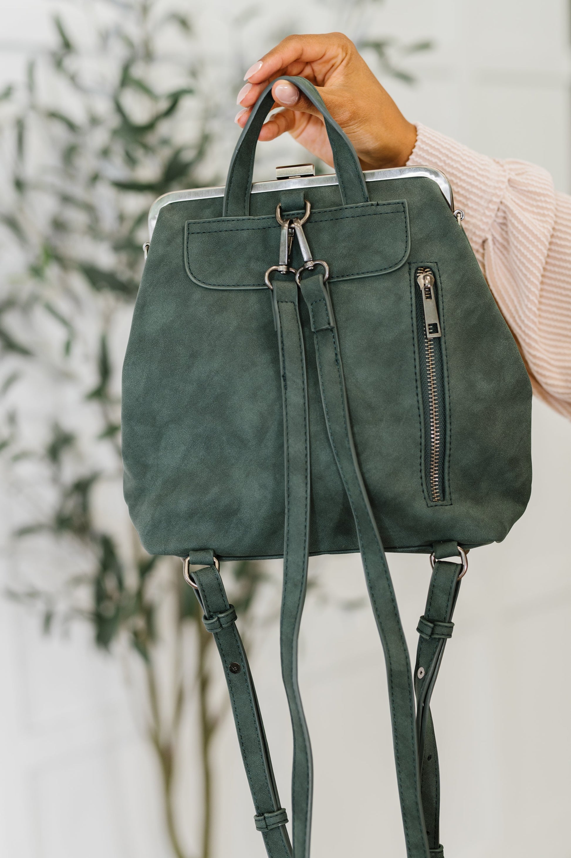 Bridget Backpack in Peacock at Curbside Boutique