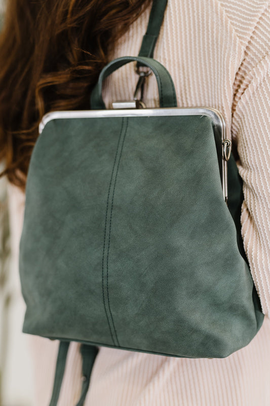 Bridget Backpack in Peacock at Curbside Boutique