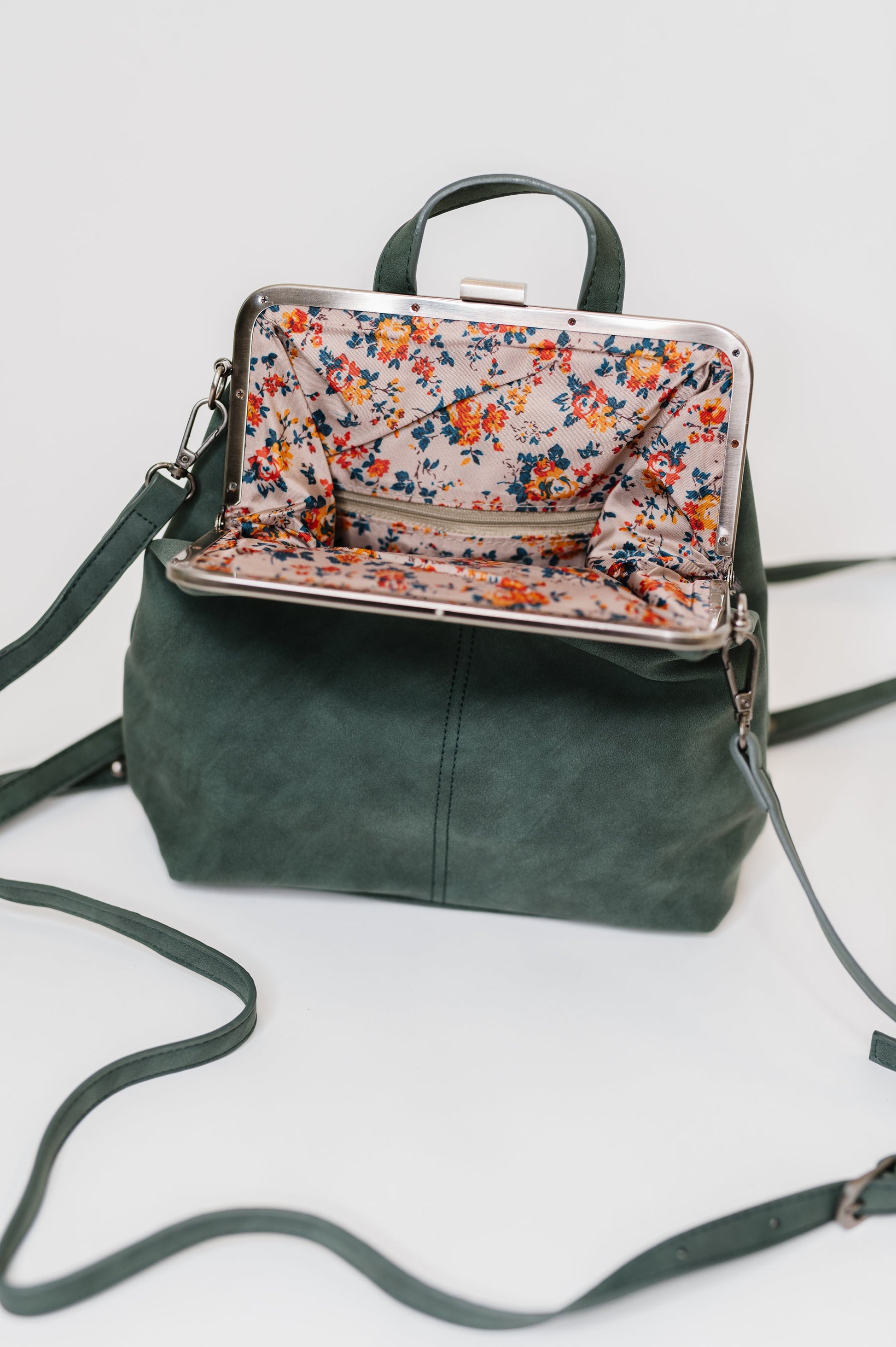Bridget Backpack in Peacock at Curbside Boutique