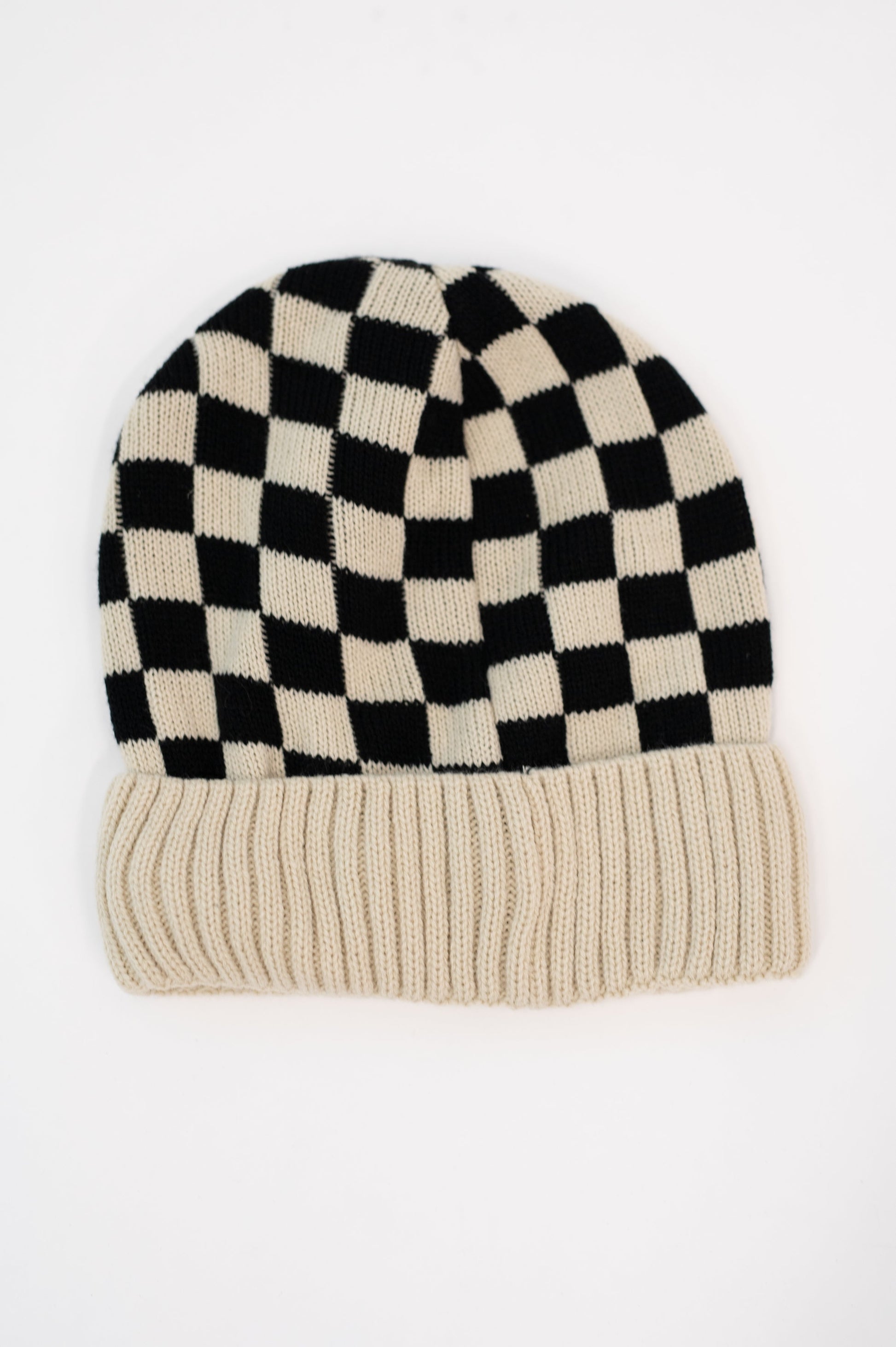 Check the Weather Beanie in Bone at Curbside Boutique