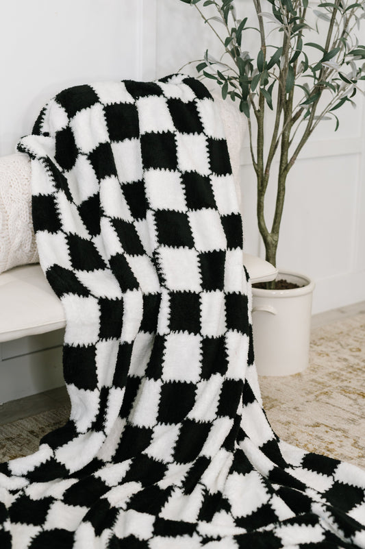 Cookies & Cream Checks Blanket at Curbside Boutique