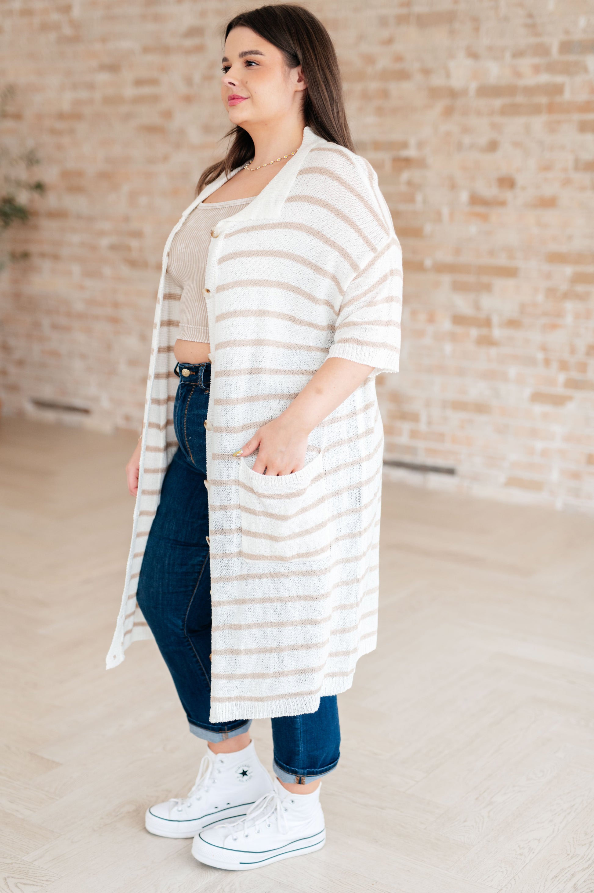 Easy Street Striped Dress at Curbside Boutique