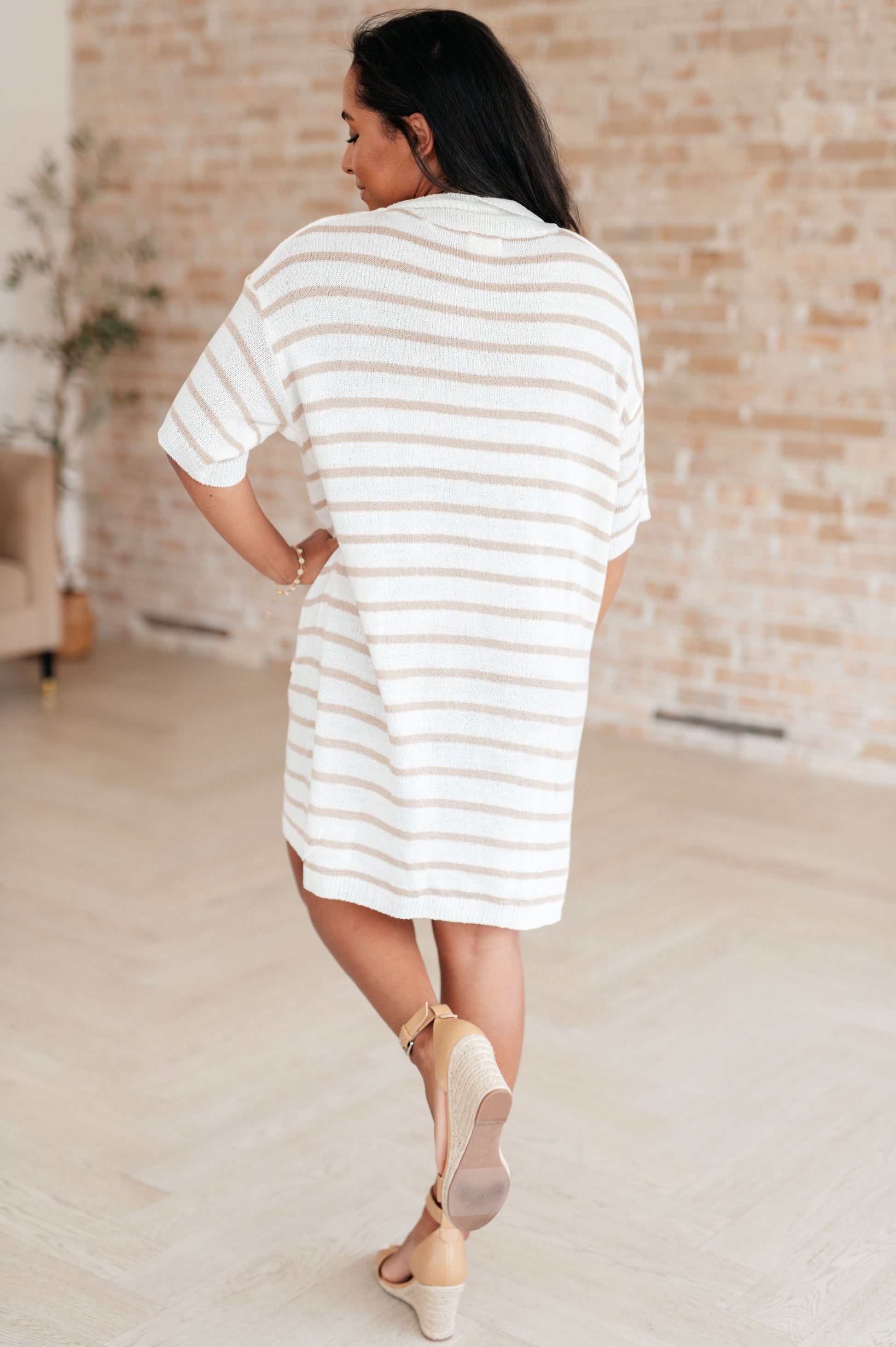 Easy Street Striped Dress at Curbside Boutique