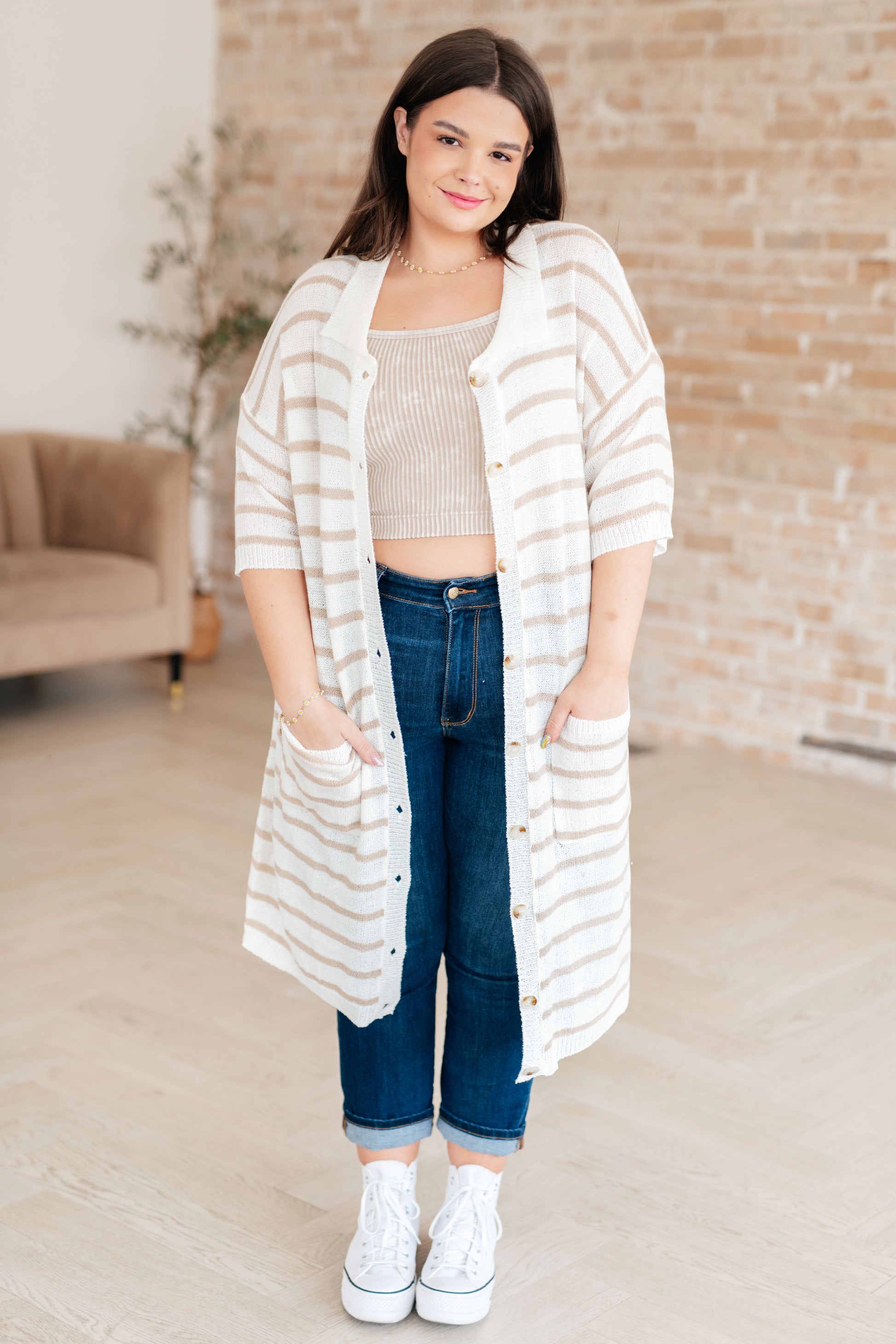 Easy Street Striped Dress at Curbside Boutique