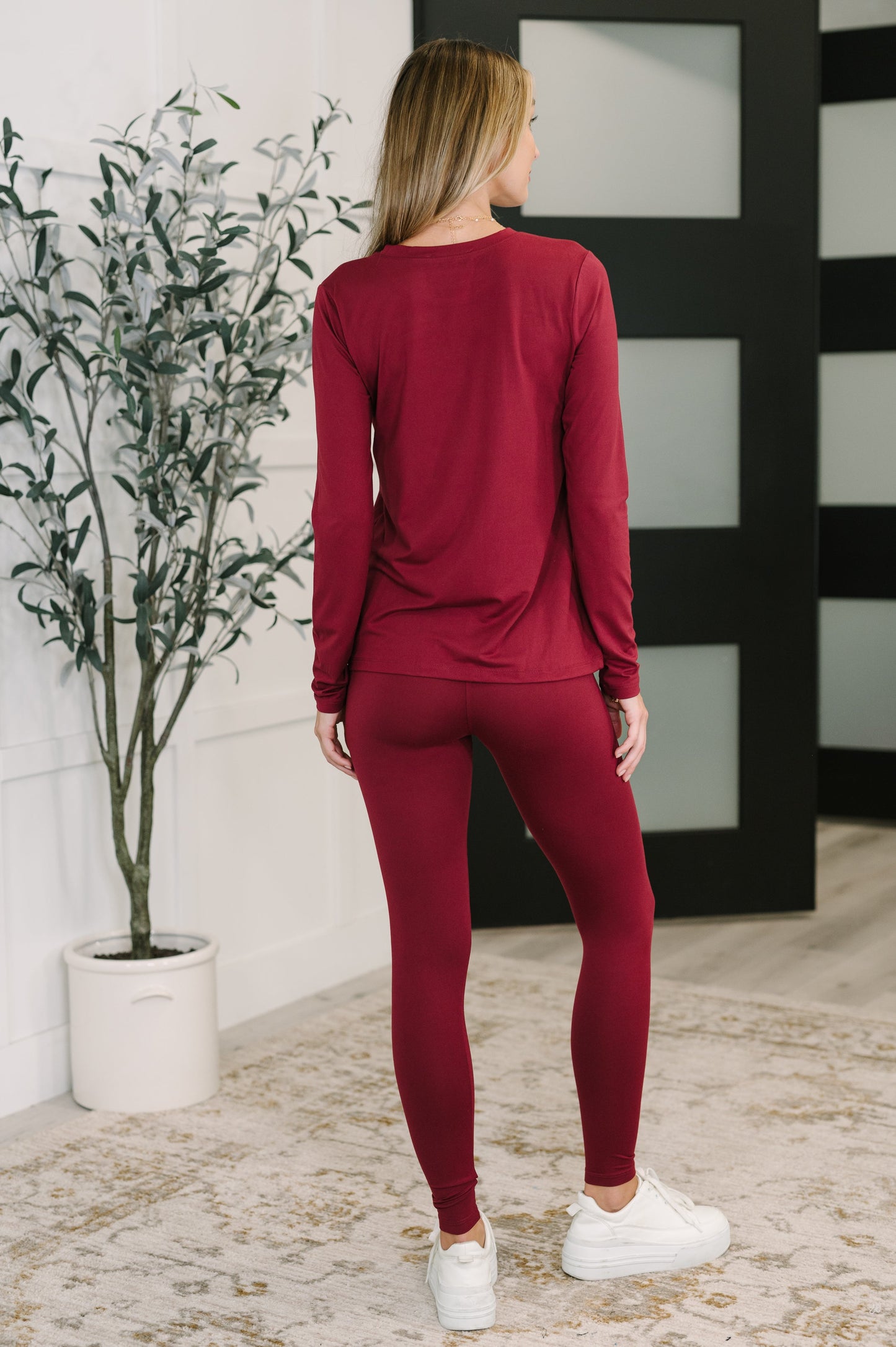 Get Me Cozy Set in Cabernet at Curbside Boutique