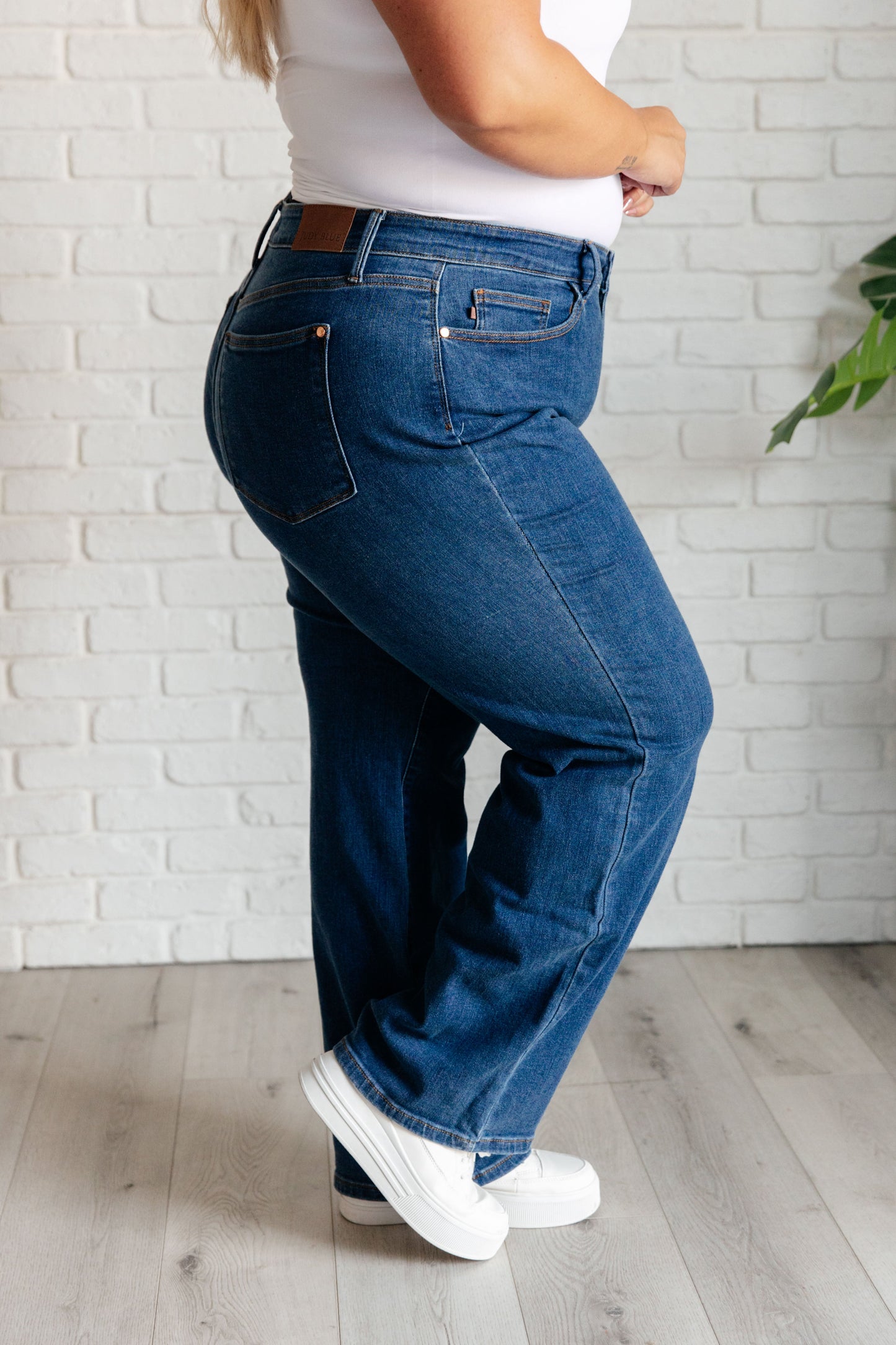 Hazel High Rise Vintage Wide Leg Jeans by Curbside Boutique