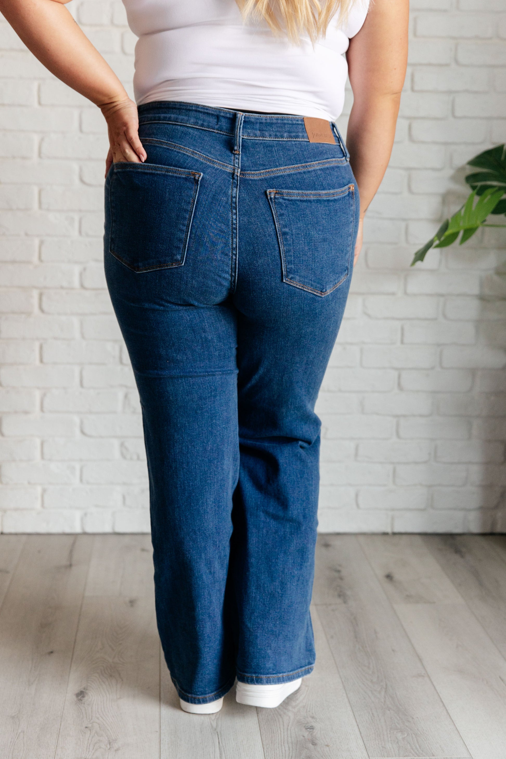 Hazel High Rise Vintage Wide Leg Jeans by Curbside Boutique