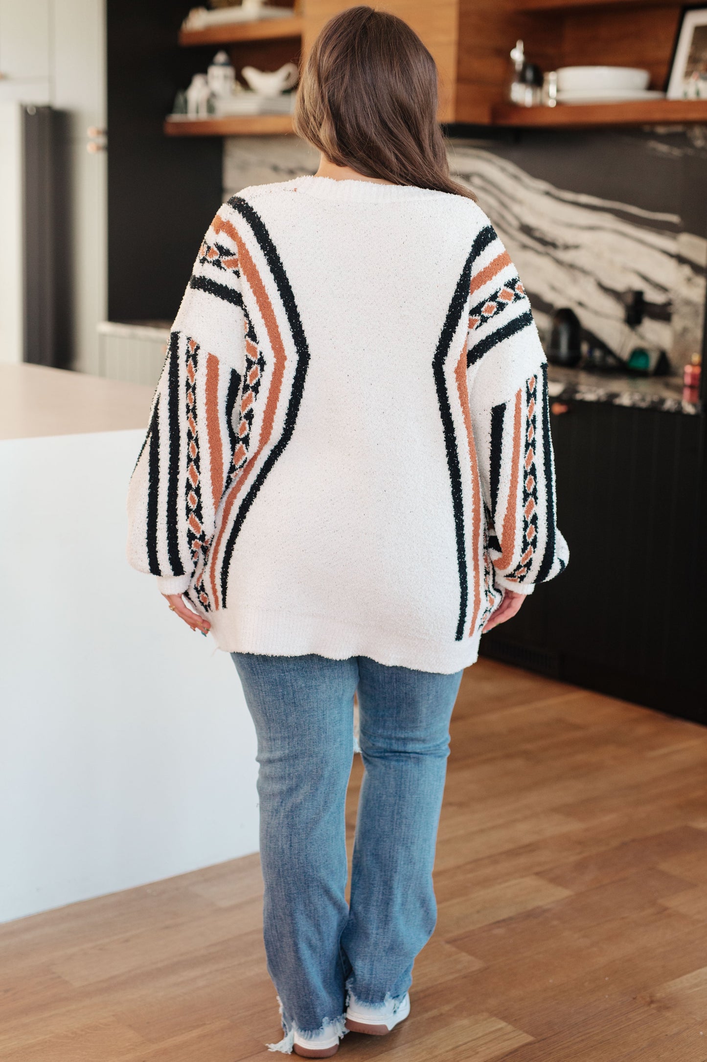 Holding On Aztec Print Cardigan at Curbside Boutique