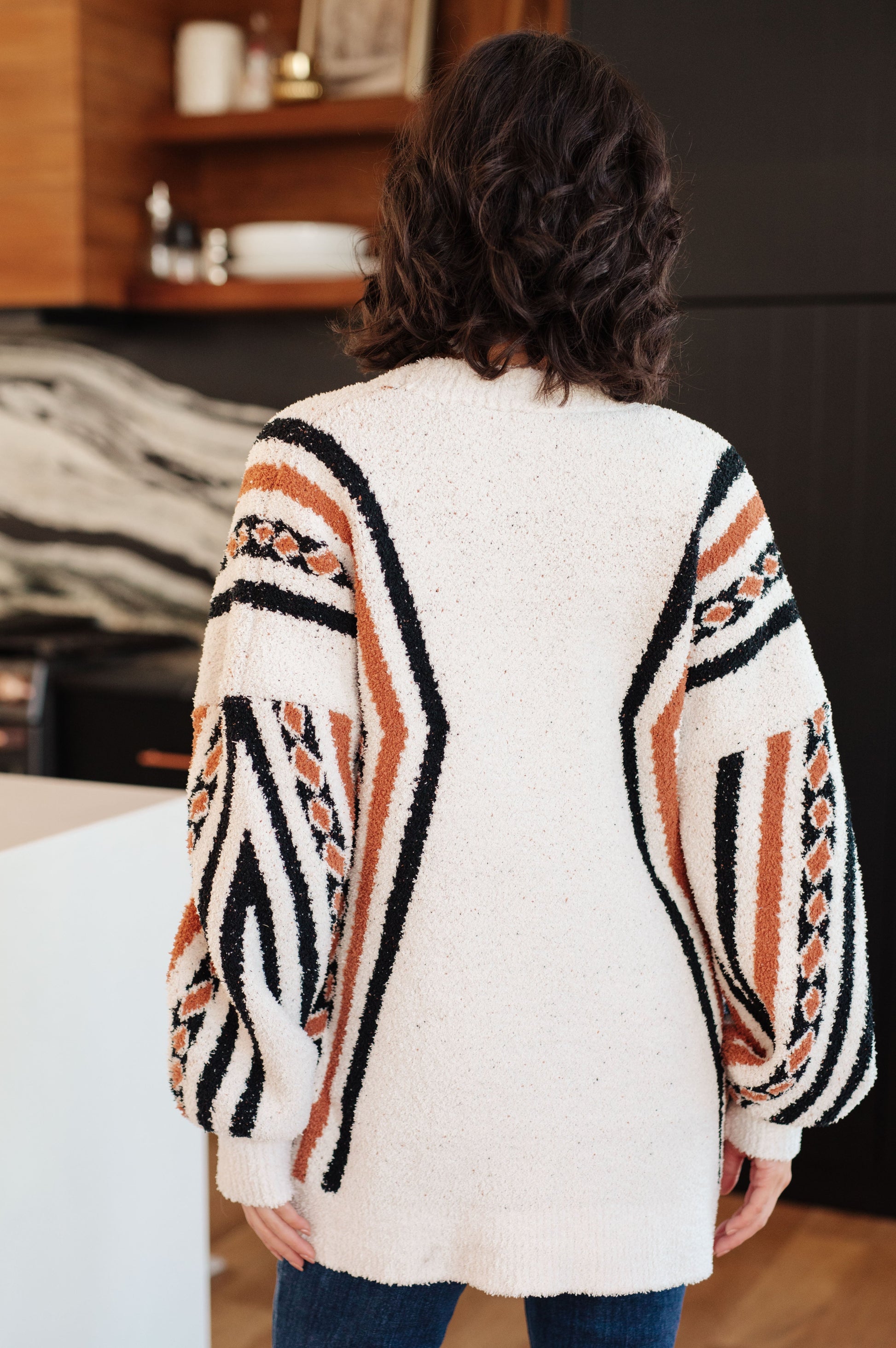 Holding On Aztec Print Cardigan at Curbside Boutique