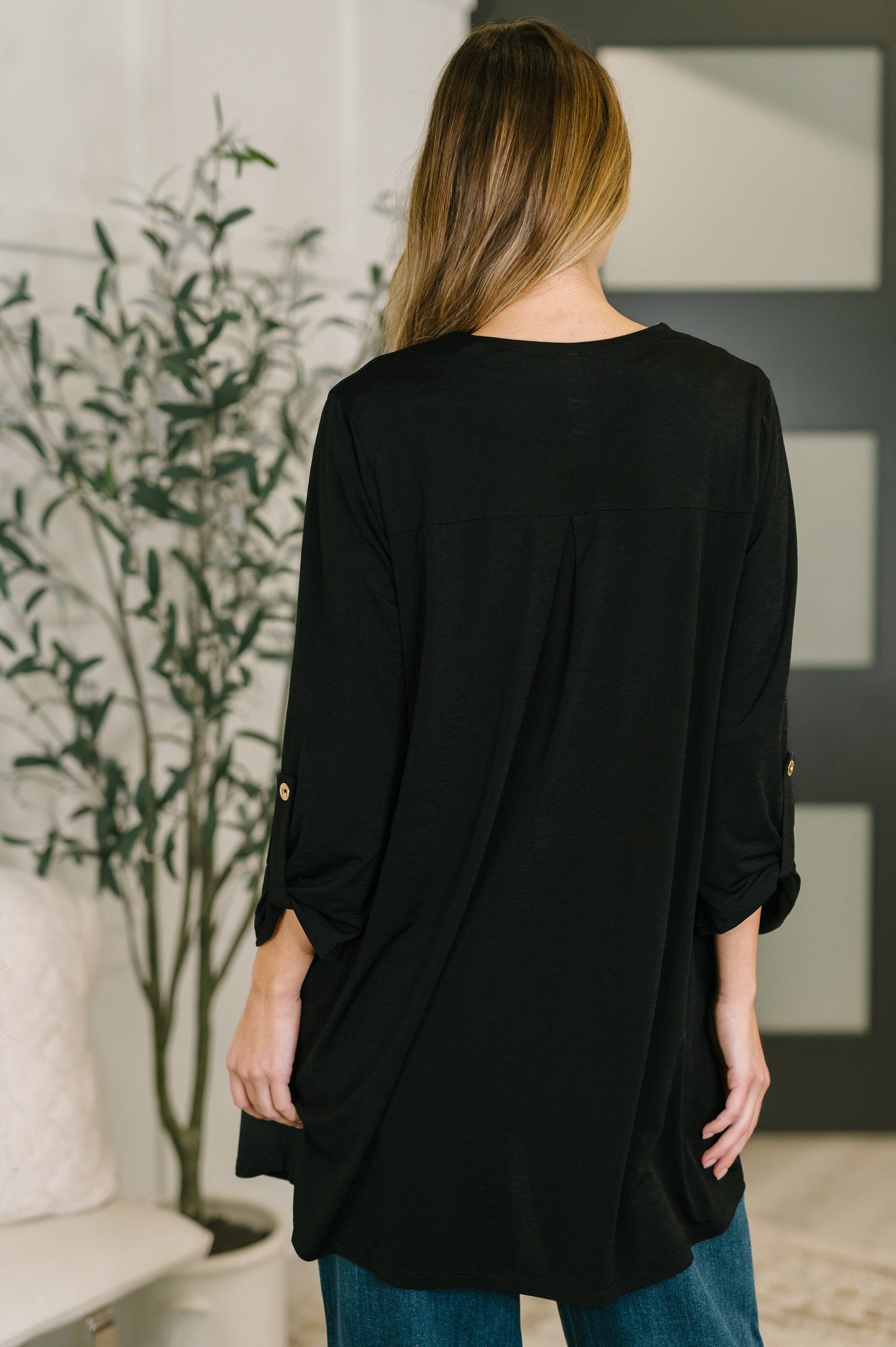 Lizzy Cardigan in Black at Curbside Boutique