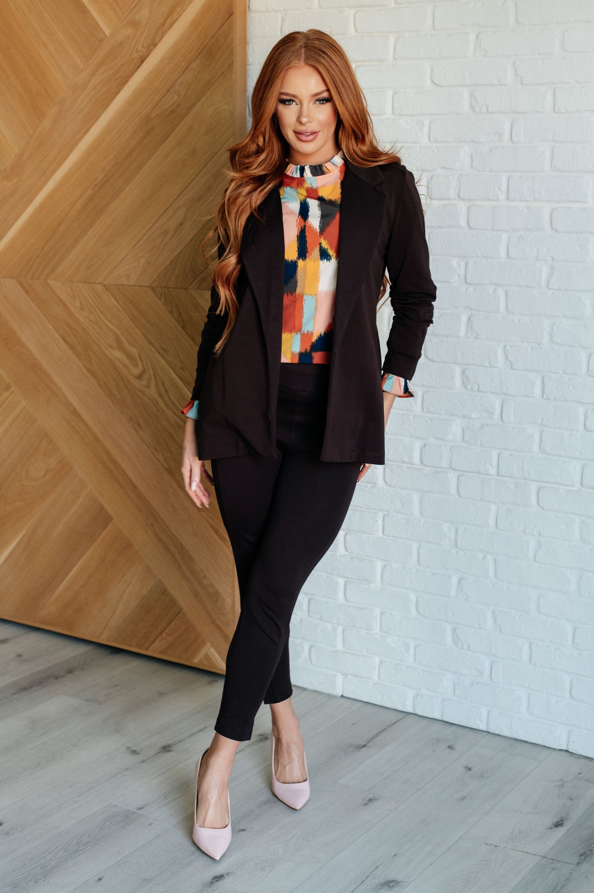 Magic Ankle Crop Skinny Pants in Chocolate at Curbside Boutique