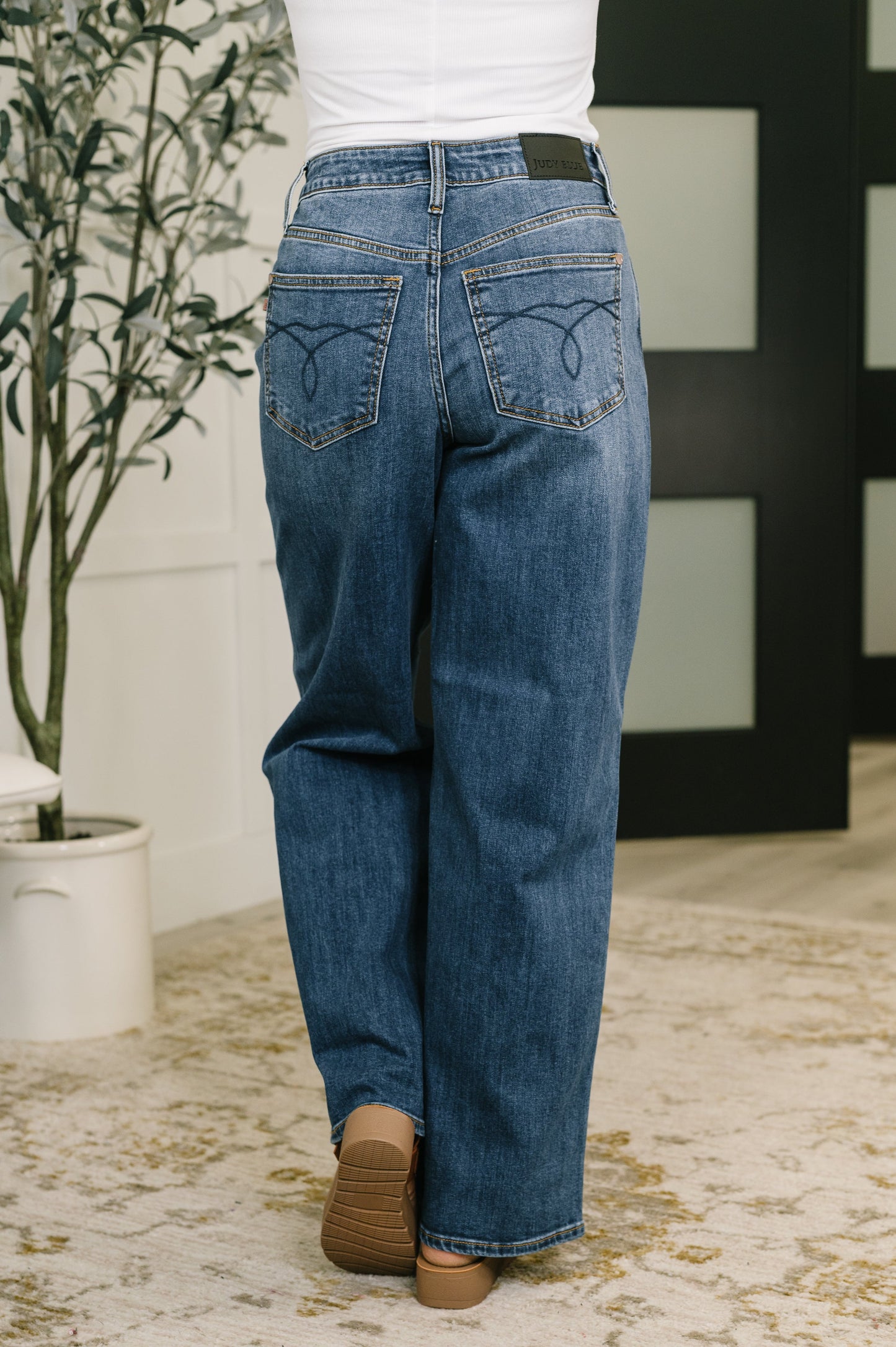 Marie High Waist Wilhelmina Baggy Jeans at Curbside Boutique