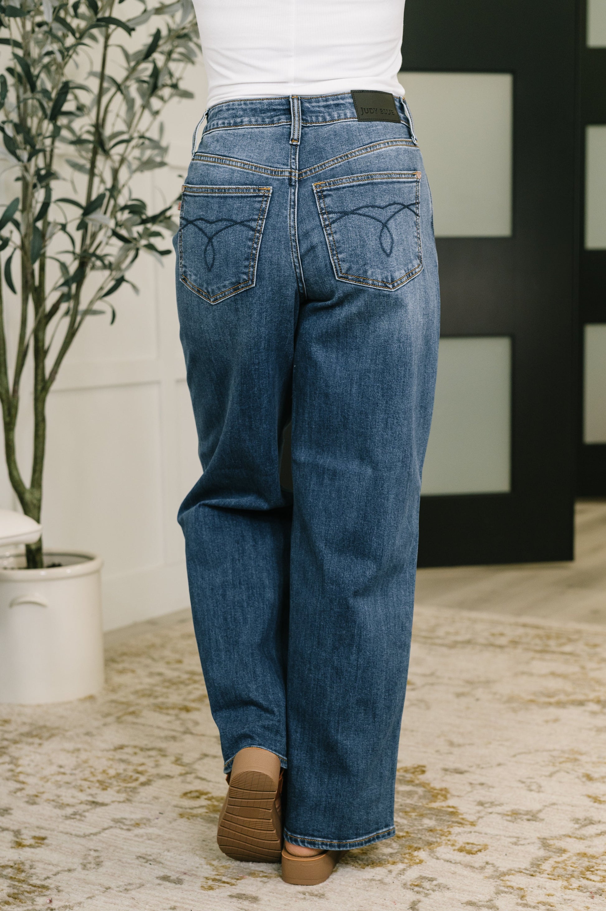 Marie High Waist Wilhelmina Baggy Jeans at Curbside Boutique
