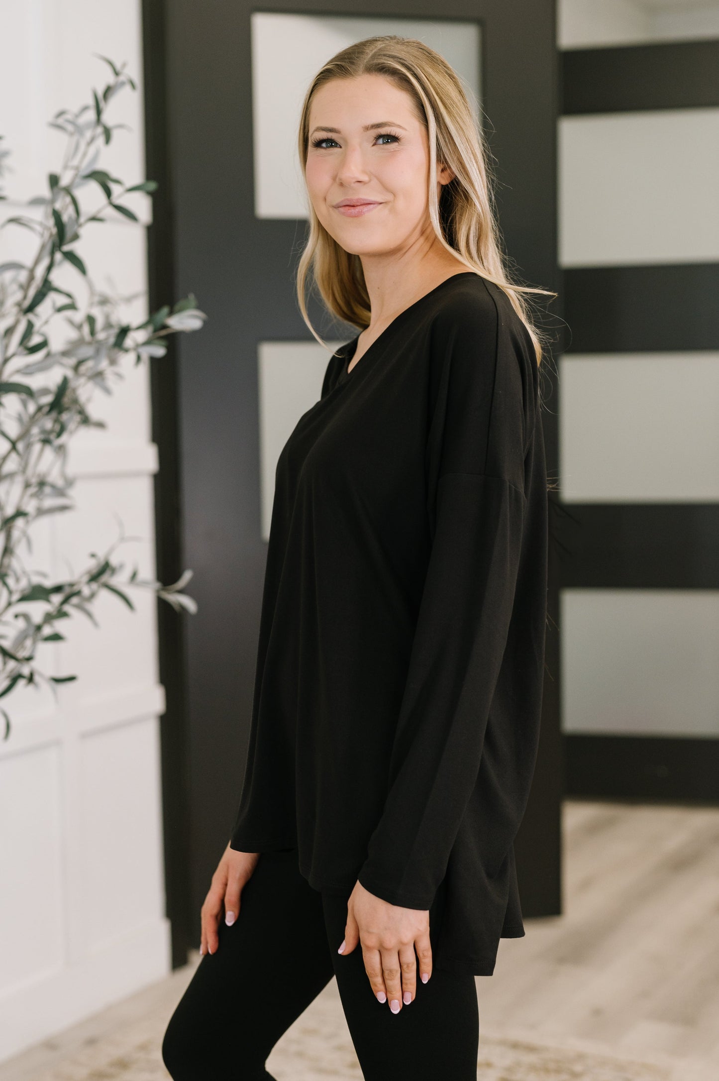 Next to Nothing Top and Bottom Set in Black at Curbside Boutique