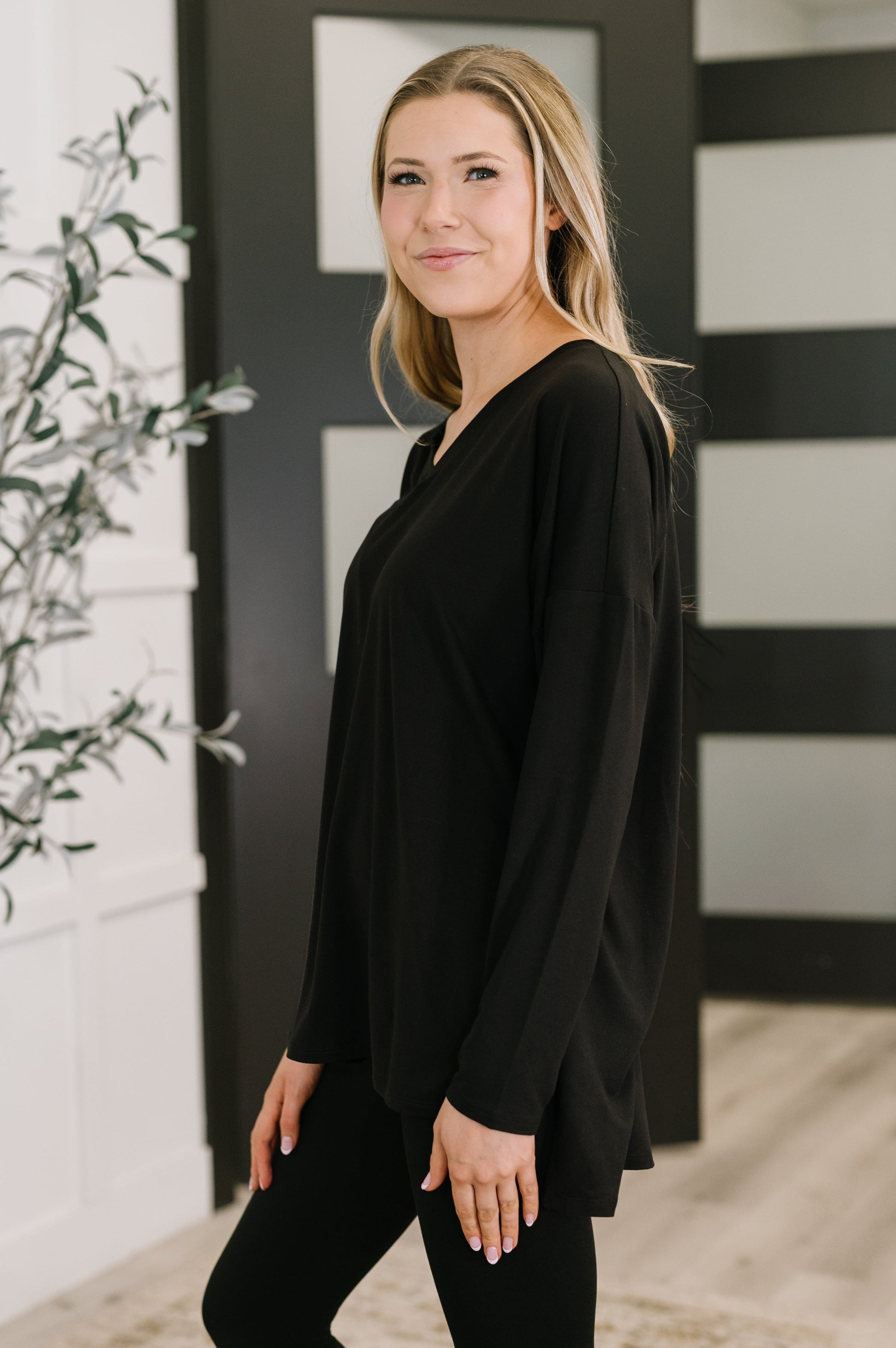 Next to Nothing Top and Bottom Set in Black at Curbside Boutique