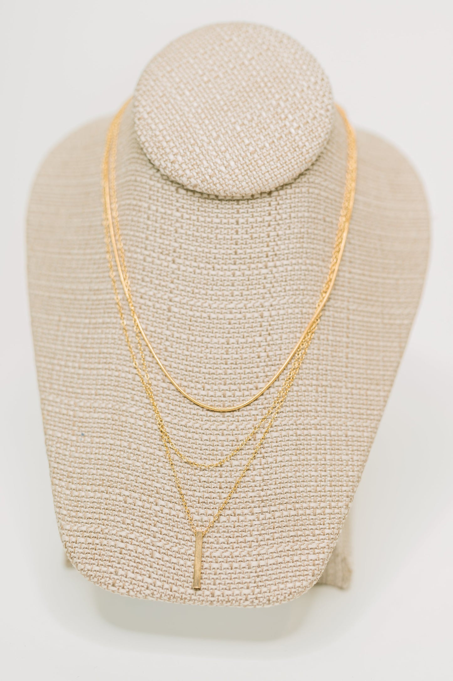 The Signature Set Layered Necklace Set in Gold at Curbside Boutique