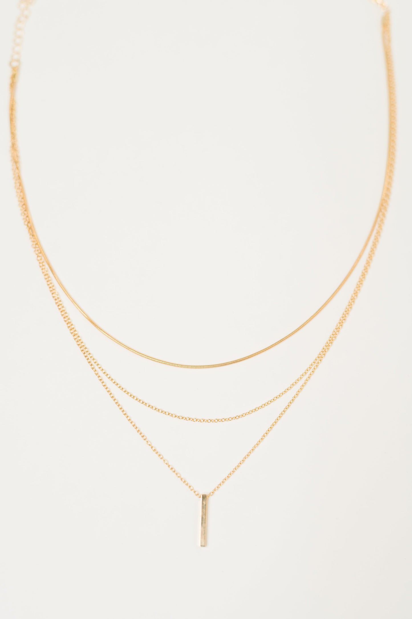 The Signature Set Layered Necklace Set in Gold at Curbside Boutique