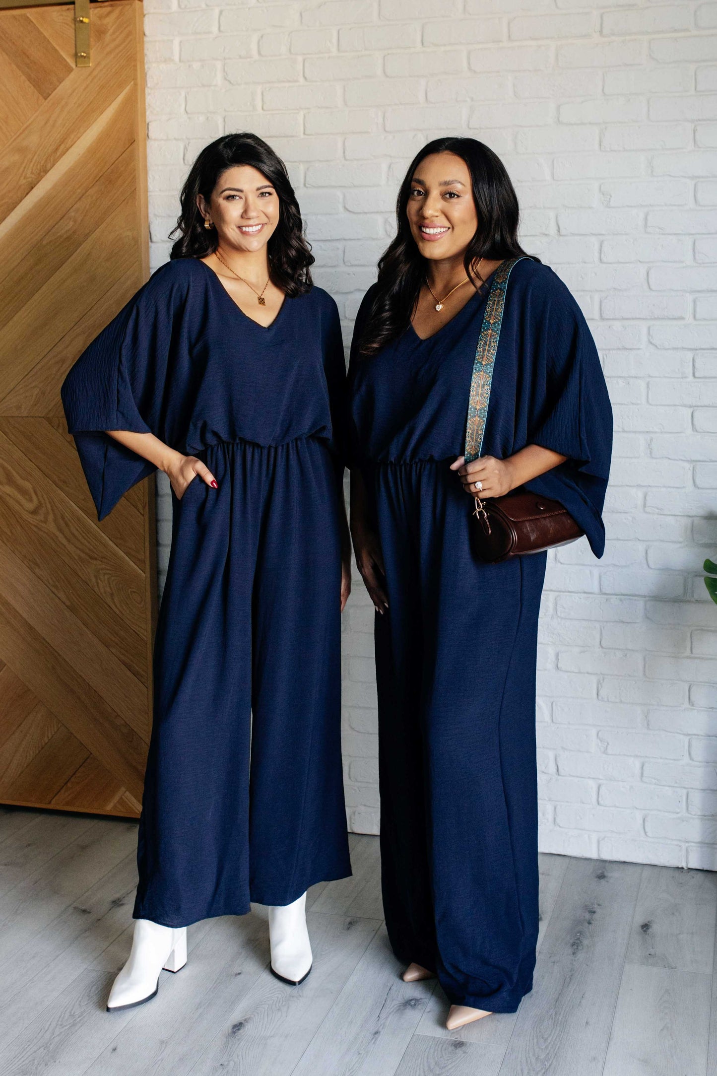 Up to Something Wide Leg Jumpsuit at Curbside Boutique
