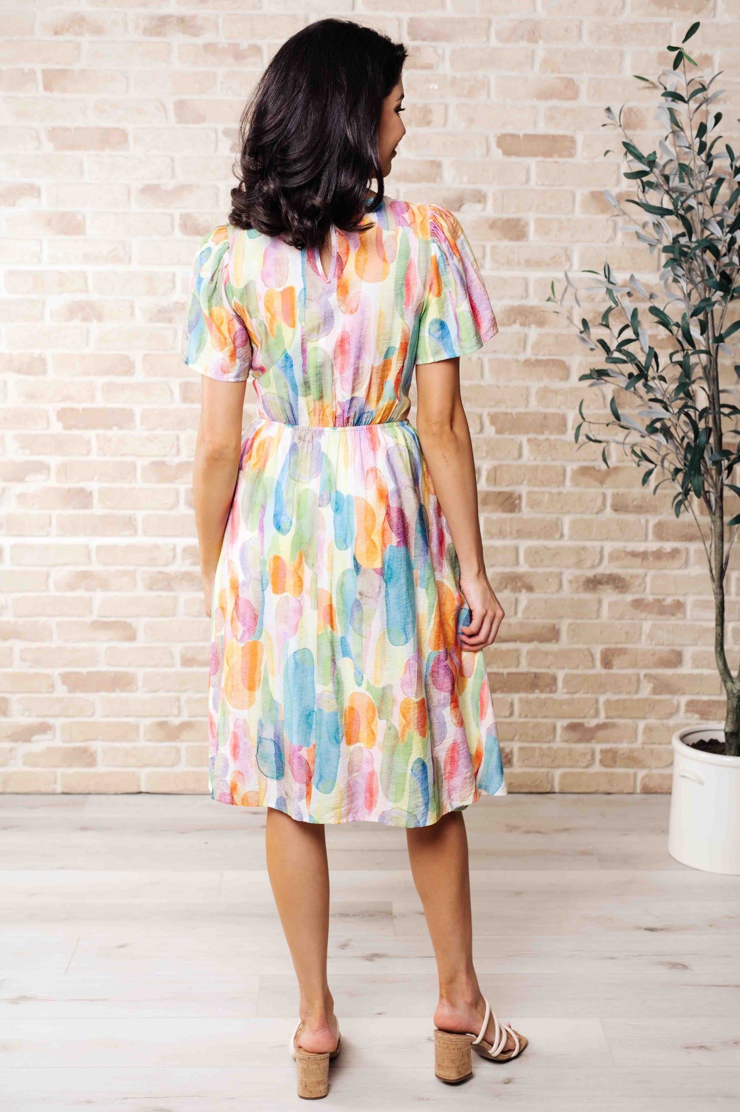 Young, Wild & Free Round Neck Dress at Curbside Boutique