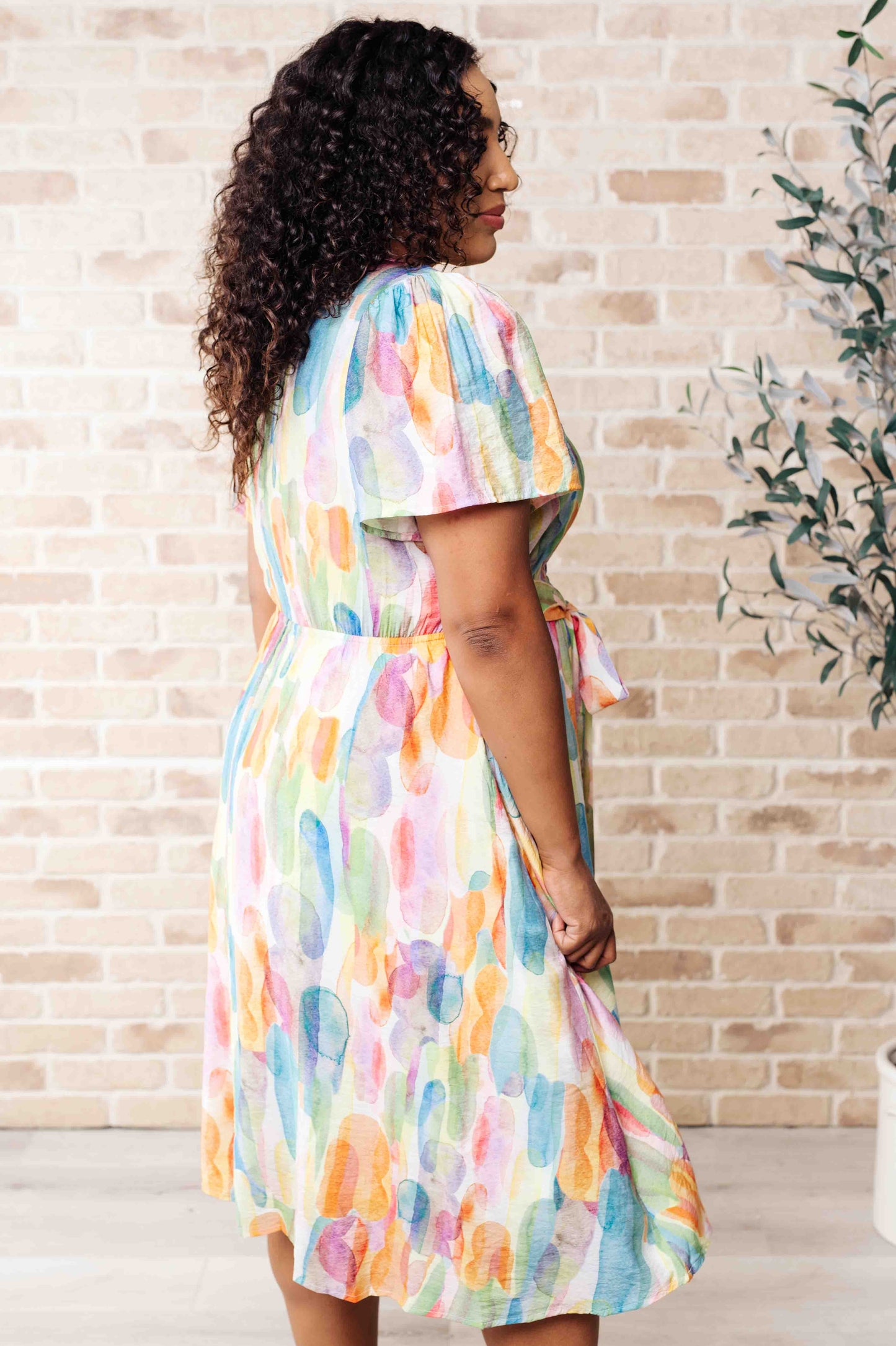 Young, Wild & Free Round Neck Dress at Curbside Boutique
