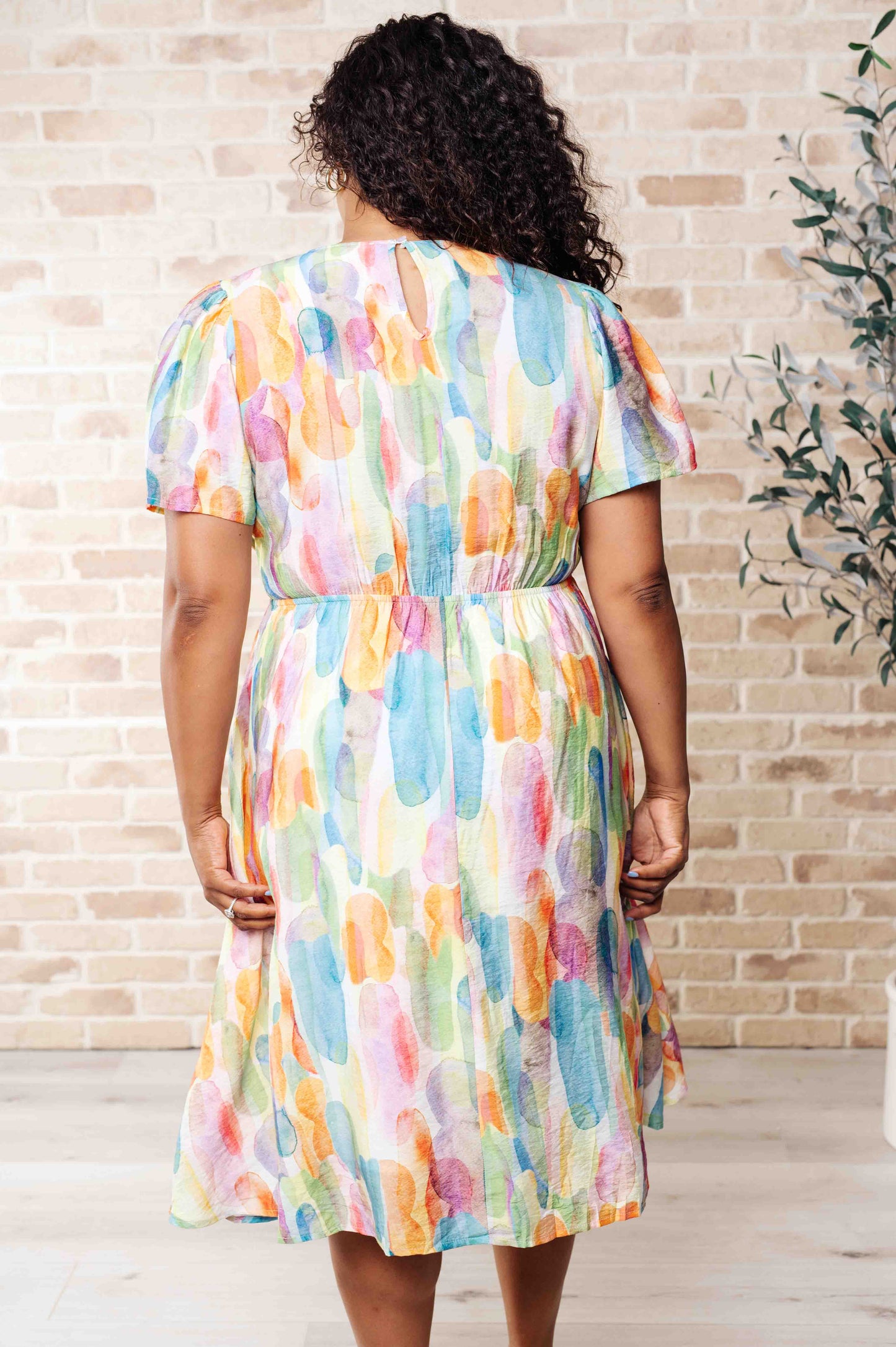 Young, Wild & Free Round Neck Dress at Curbside Boutique